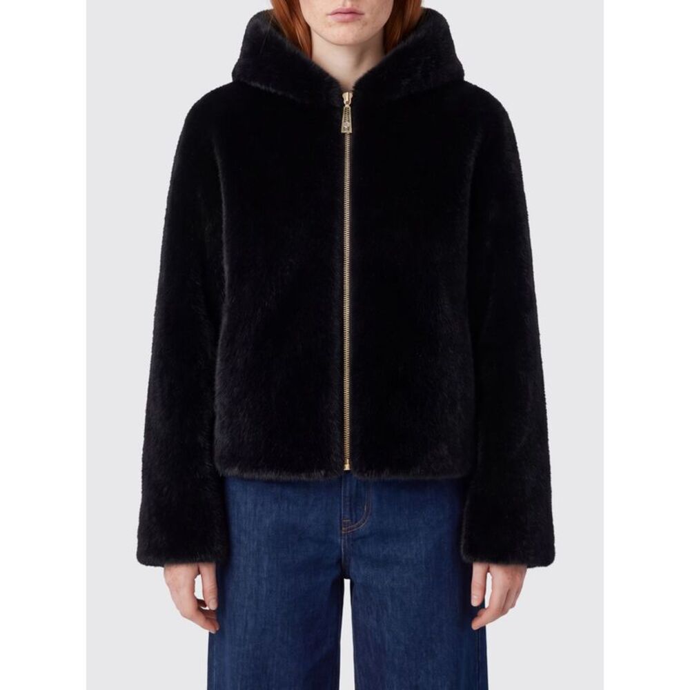 Liu Jo Women Hooded Faux Fur Jacket Liu Jo With Zip Closure